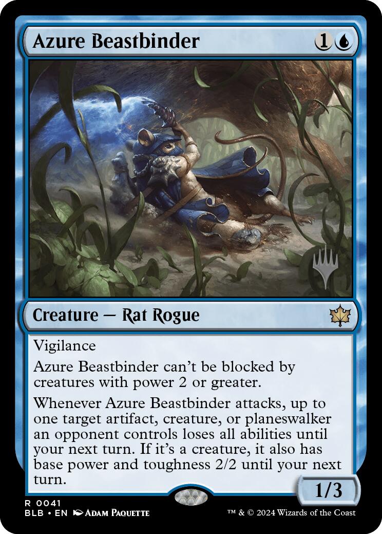 Azure Beastbinder (Promo Pack) [Bloomburrow Promos] | Tacoma Games