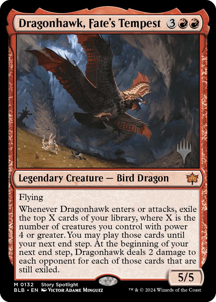 Dragonhawk, Fate's Tempest (Promo Pack) [Bloomburrow Promos] | Tacoma Games