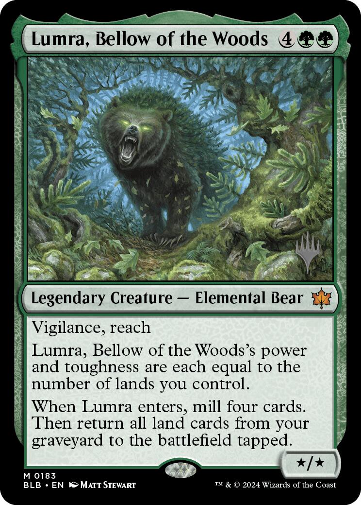 Lumra, Bellow of the Woods (Promo Pack) [Bloomburrow Promos] | Tacoma Games