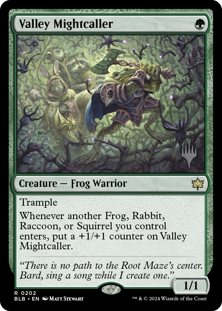 Valley Mightcaller (Promo Pack) [Bloomburrow Promos] | Tacoma Games