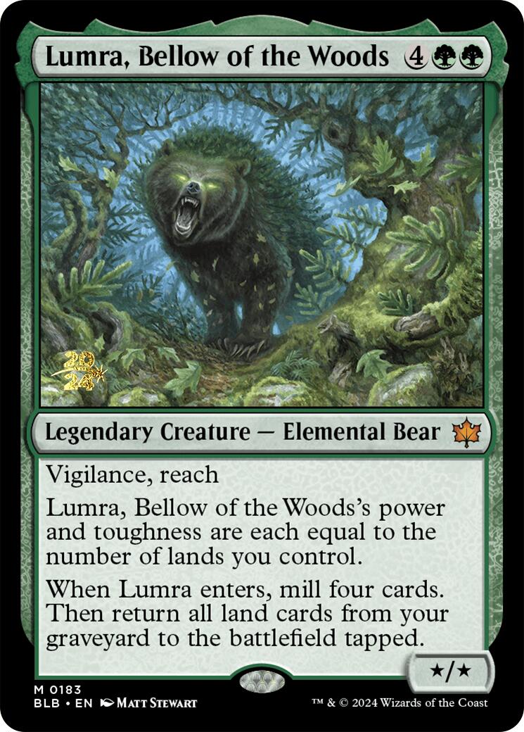 Lumra, Bellow of the Woods [Bloomburrow Prerelease Promos] | Tacoma Games