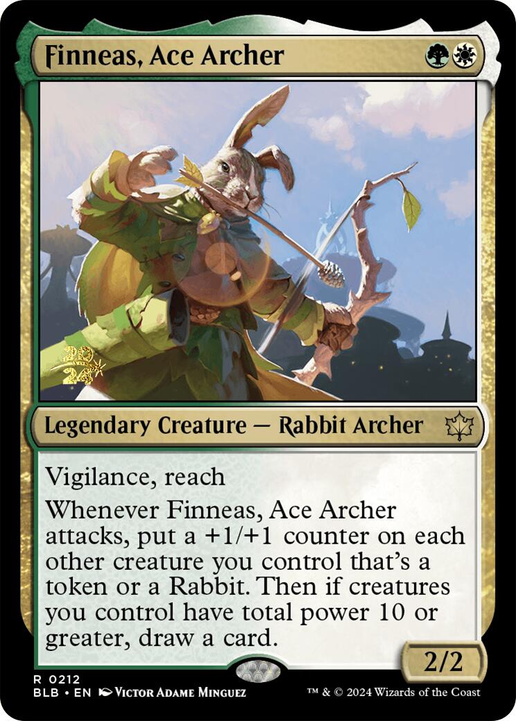 Finneas, Ace Archer [Bloomburrow Prerelease Promos] | Tacoma Games