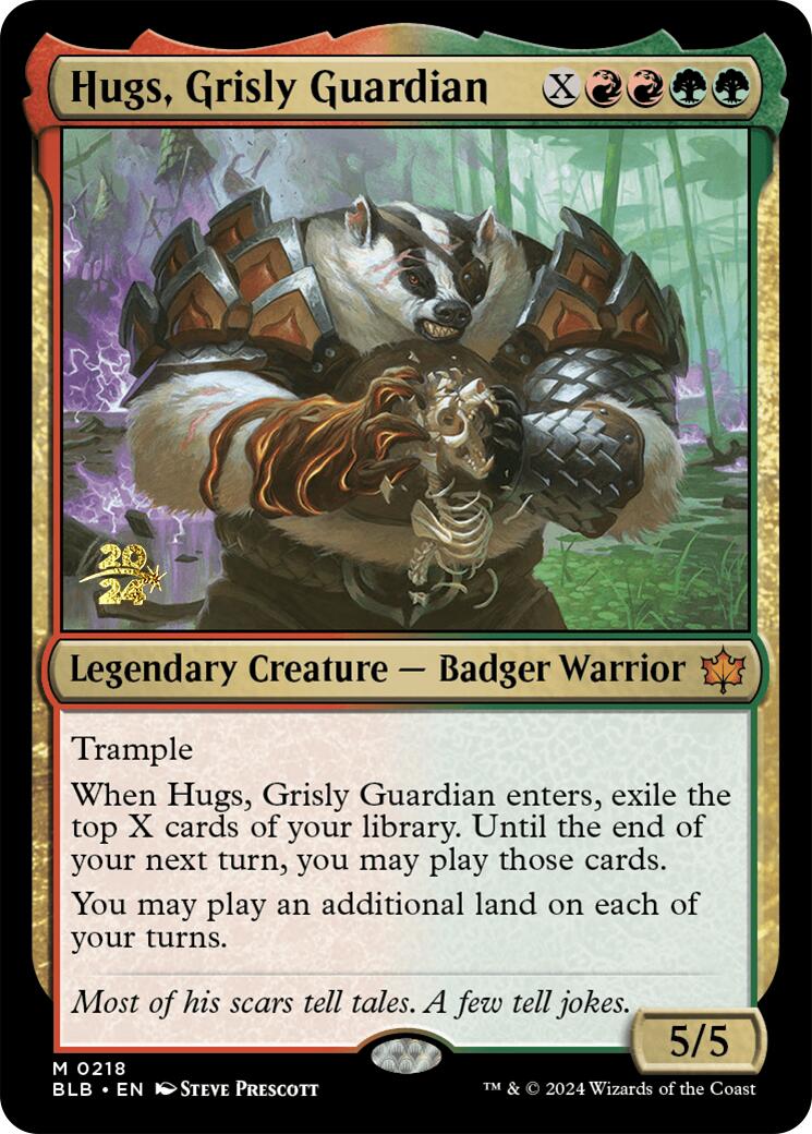 Hugs, Grisly Guardian [Bloomburrow Prerelease Promos] | Tacoma Games