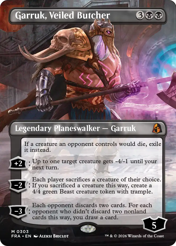 Garruk, Veiled Butcher (Borderless) [Reality Fracture] | Tacoma Games