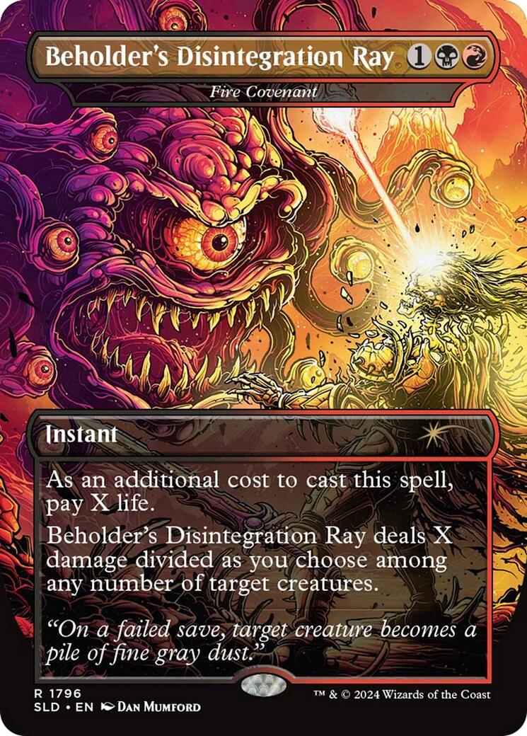 Beholder's Disintegration Ray - Fire Covenant [Secret Lair Drop Series] | Tacoma Games