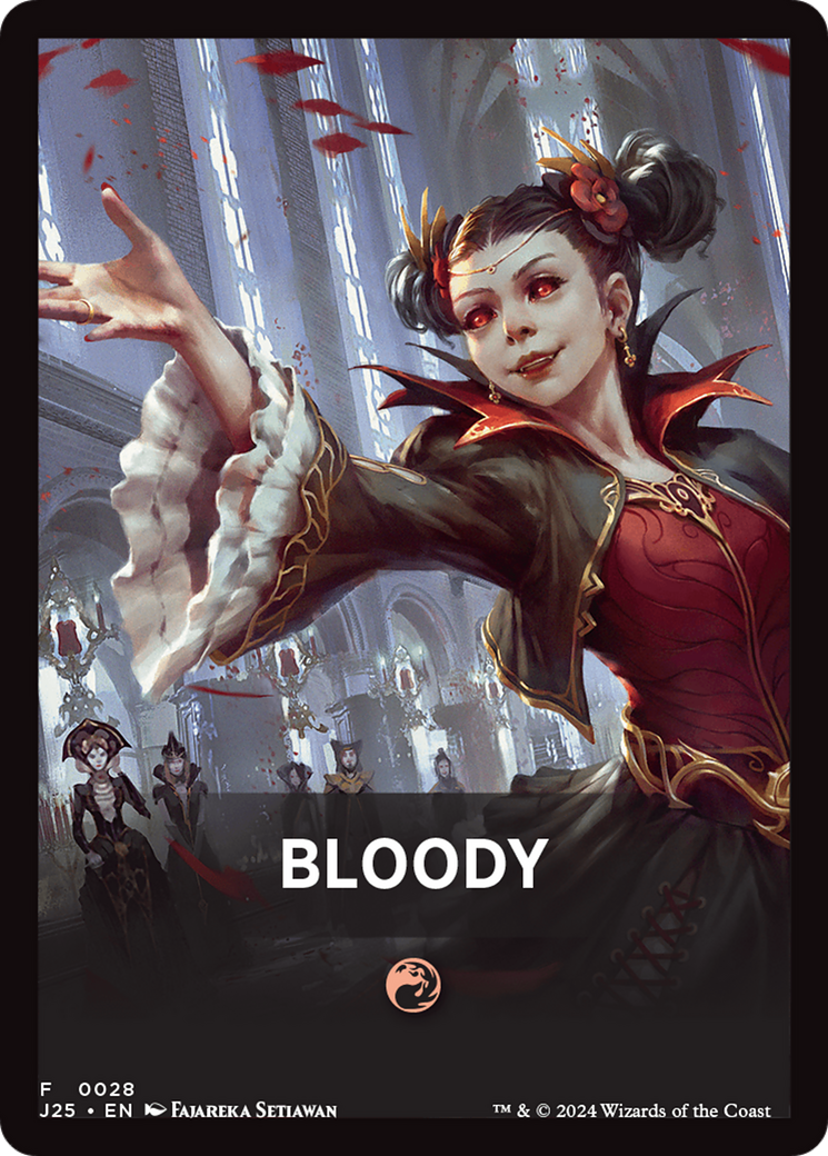 Bloody Theme Card [Foundations Jumpstart Front Cards] | Tacoma Games