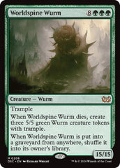 Worldspine Wurm [Duskmourn: House of Horror Commander] | Tacoma Games