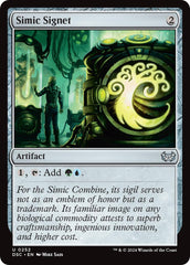 Simic Signet [Duskmourn: House of Horror Commander] | Tacoma Games