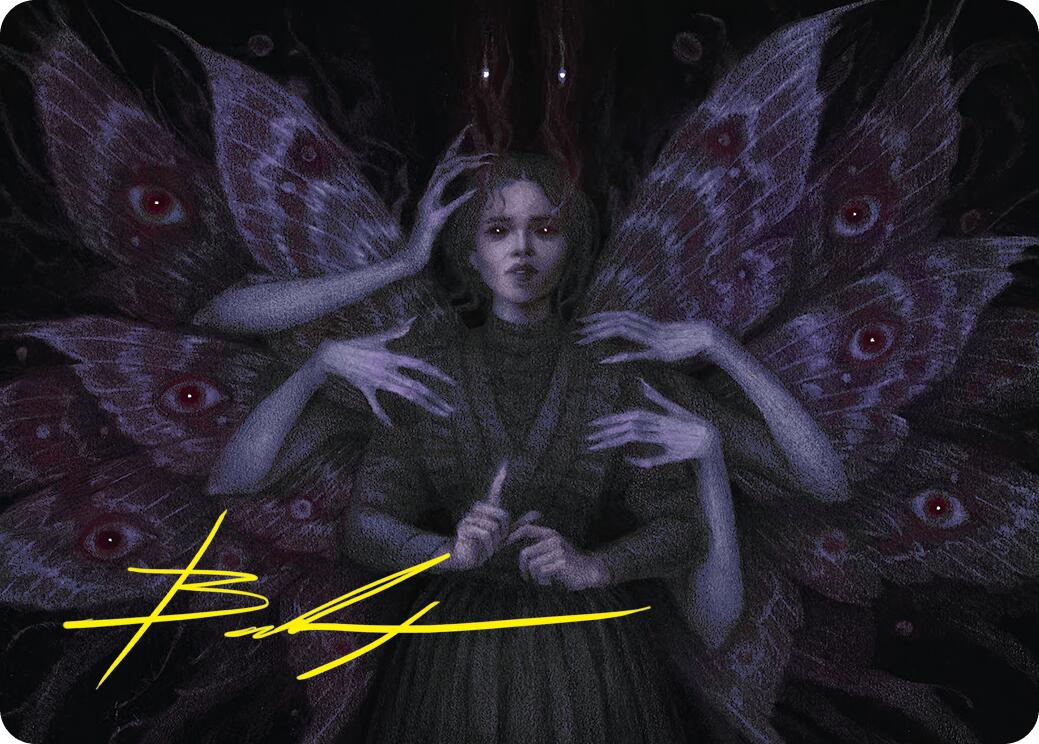 Demonic Counsel Art Card (7/54) (Gold-Stamped Signature) [Duskmourn: House of Horror Art Series] | Tacoma Games