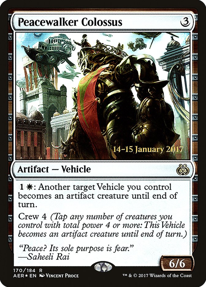 Peacewalker Colossus [Aether Revolt Prerelease Promos] | Tacoma Games