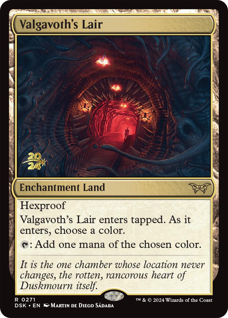 Valgavoth's Lair [Duskmourn: House of Horror Prerelease Promos] | Tacoma Games