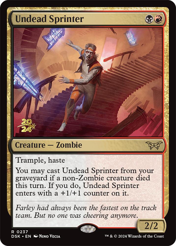 Undead Sprinter [Duskmourn: House of Horror Prerelease Promos] | Tacoma Games