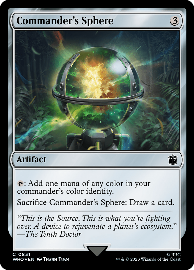 Commander's Sphere (Surge Foil) [Doctor Who] | Tacoma Games