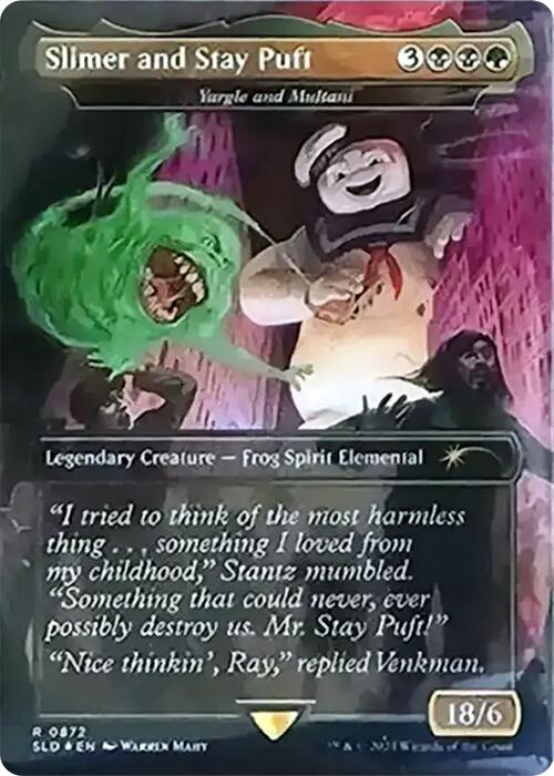 Slimer and Stay Puft - Yargle and Multani (Rainbow Foil) [Secret Lair Drop Series] | Tacoma Games