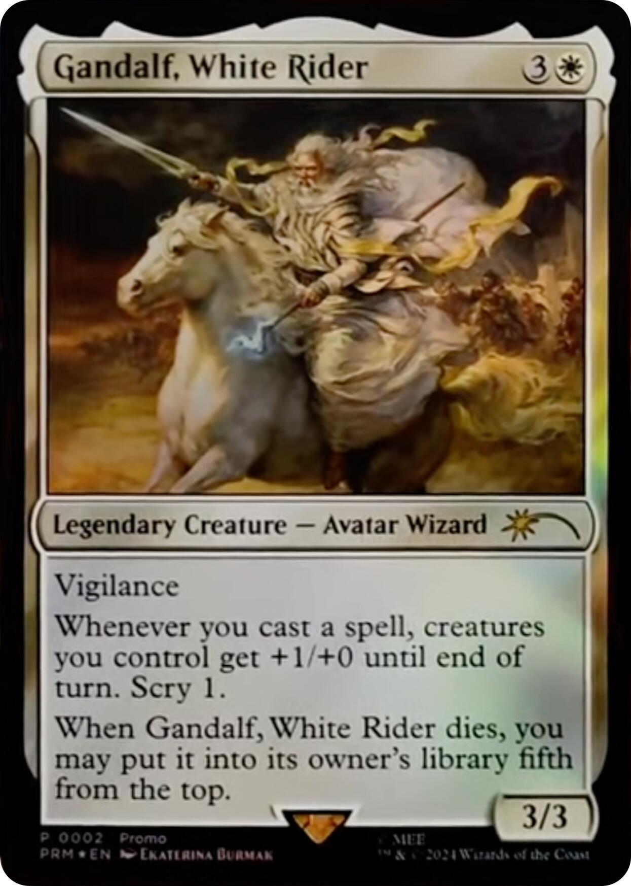 Gandalf, White Rider [Resale Promos] | Tacoma Games