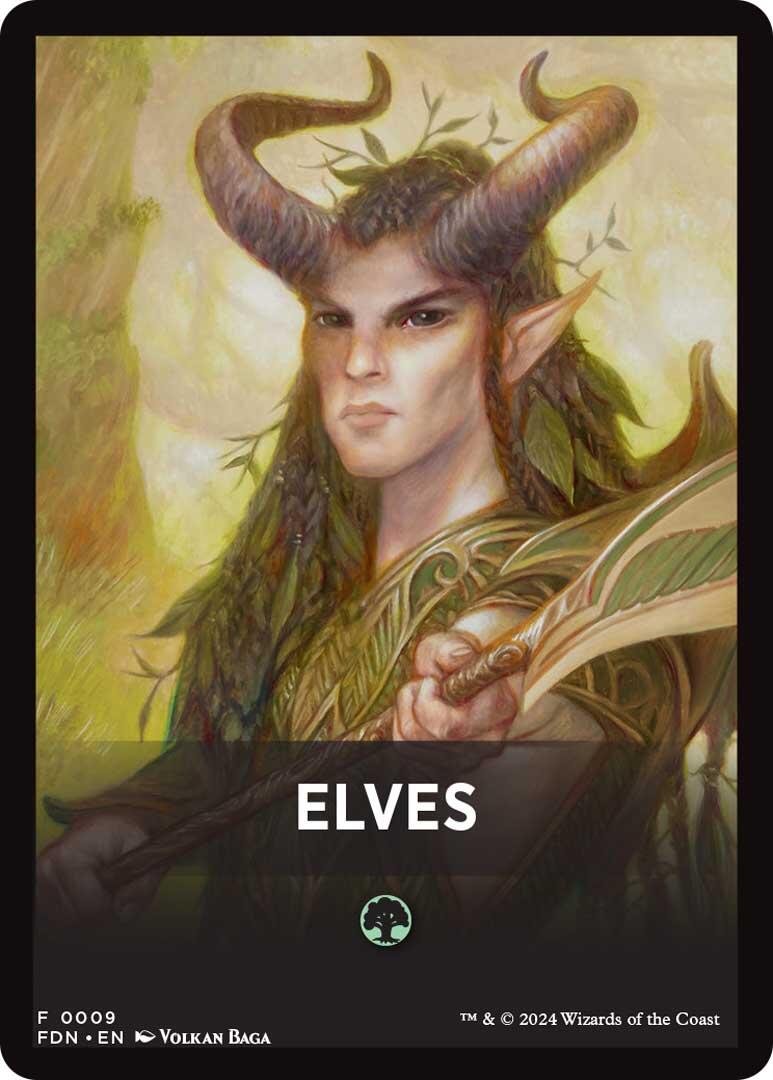 Elves Theme Card [Foundations Tokens] | Tacoma Games
