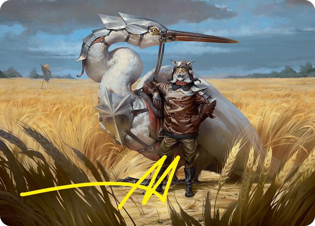 Skyknight Squire Art Card (4/54) (Gold-Stamped Signature) [Foundations Art Series] | Tacoma Games
