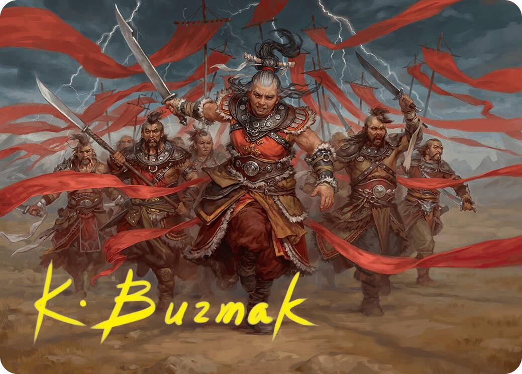 Alesha, Who Laughs at Fate Art Card (14/54) (Gold-Stamped Signature) [Foundations Art Series] | Tacoma Games