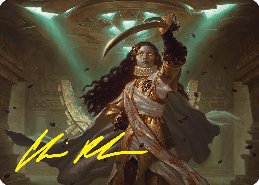 Elenda, Saint of Dusk Art Card (15/54) (Gold-Stamped Signature) [Foundations Art Series] | Tacoma Games
