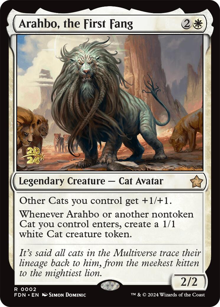 Arahbo, the First Fang [Foundations Prerelease Promos] | Tacoma Games