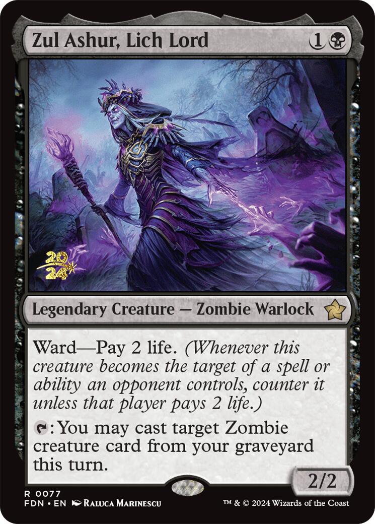 Zul Ashur, Lich Lord [Foundations Prerelease Promos] | Tacoma Games