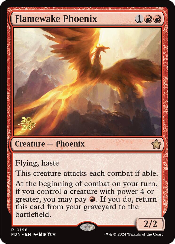 Flamewake Phoenix [Foundations Prerelease Promos] | Tacoma Games