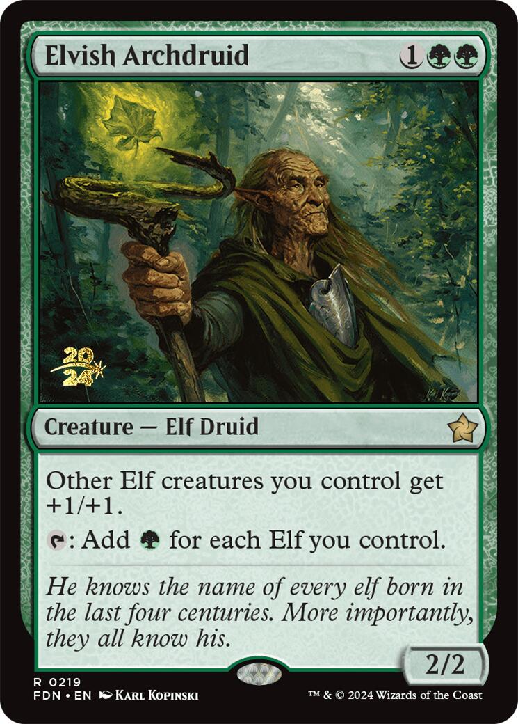 Elvish Archdruid [Foundations Prerelease Promos] | Tacoma Games