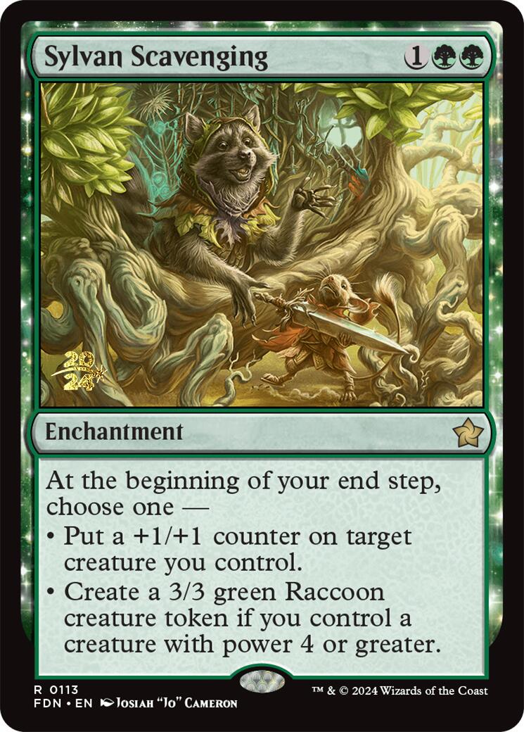 Sylvan Scavenging [Foundations Prerelease Promos] | Tacoma Games