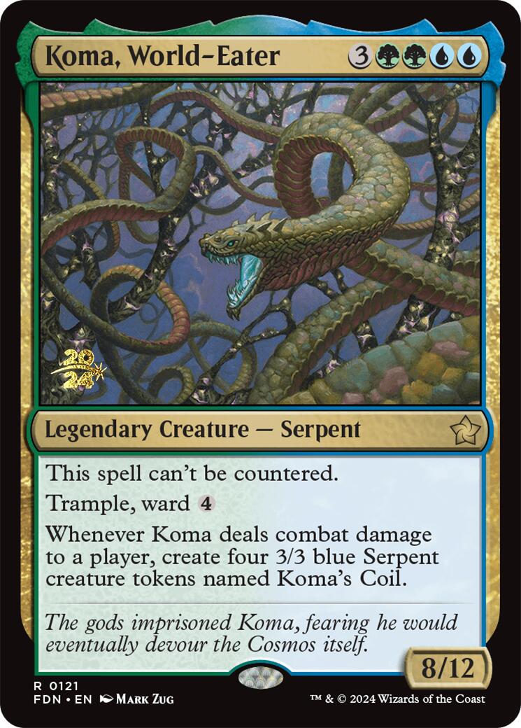 Koma, World-Eater [Foundations Prerelease Promos] | Tacoma Games