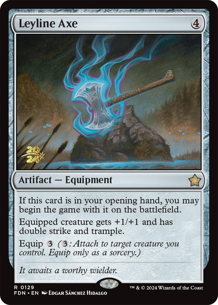 Leyline Axe [Foundations Prerelease Promos] | Tacoma Games