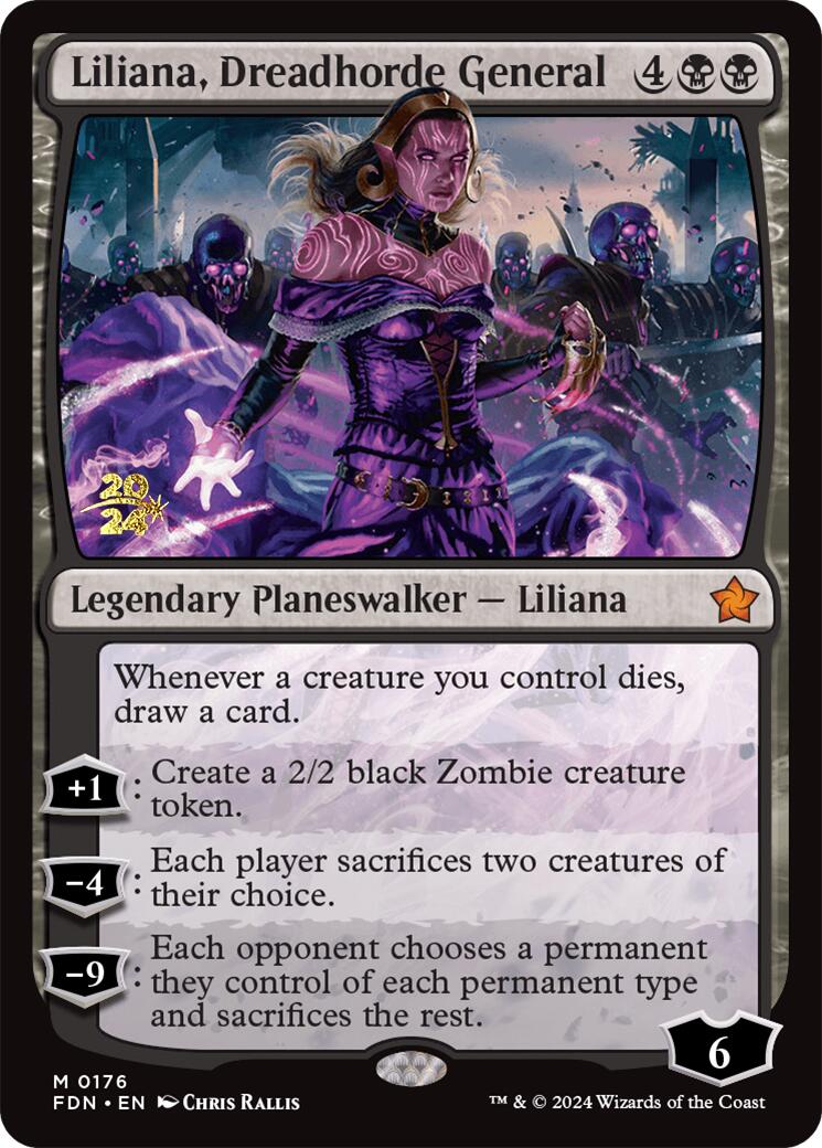 Liliana, Dreadhorde General [Foundations Prerelease Promos] | Tacoma Games