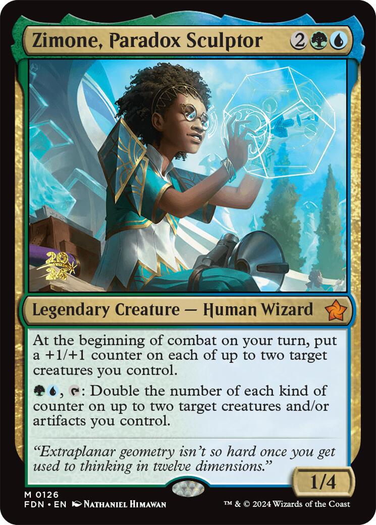 Zimone, Paradox Sculptor [Foundations Prerelease Promos] | Tacoma Games