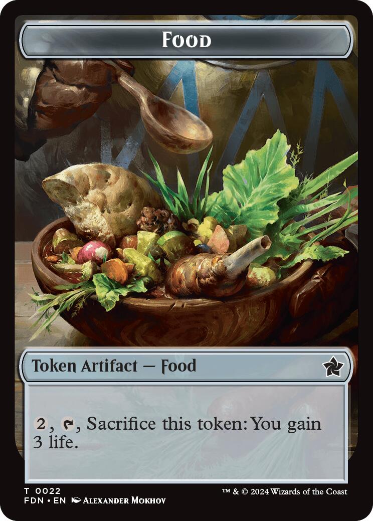 Food // Treasure Double-Sided Token [Foundations Tokens] | Tacoma Games