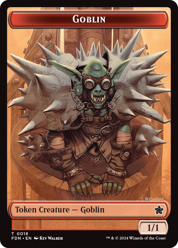 Drake // Goblin Doubled-Sided Token [Foundations Tokens] | Tacoma Games