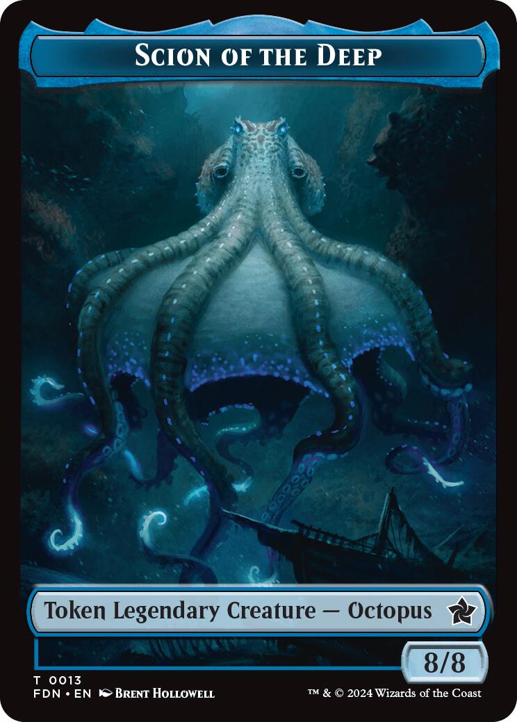 Scion of the Deep // Koma's Coil Doubled-Sided Token [Foundations Tokens] | Tacoma Games