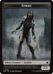 Zombie // Insect Doubled-Sided Token [Foundations Tokens] | Tacoma Games