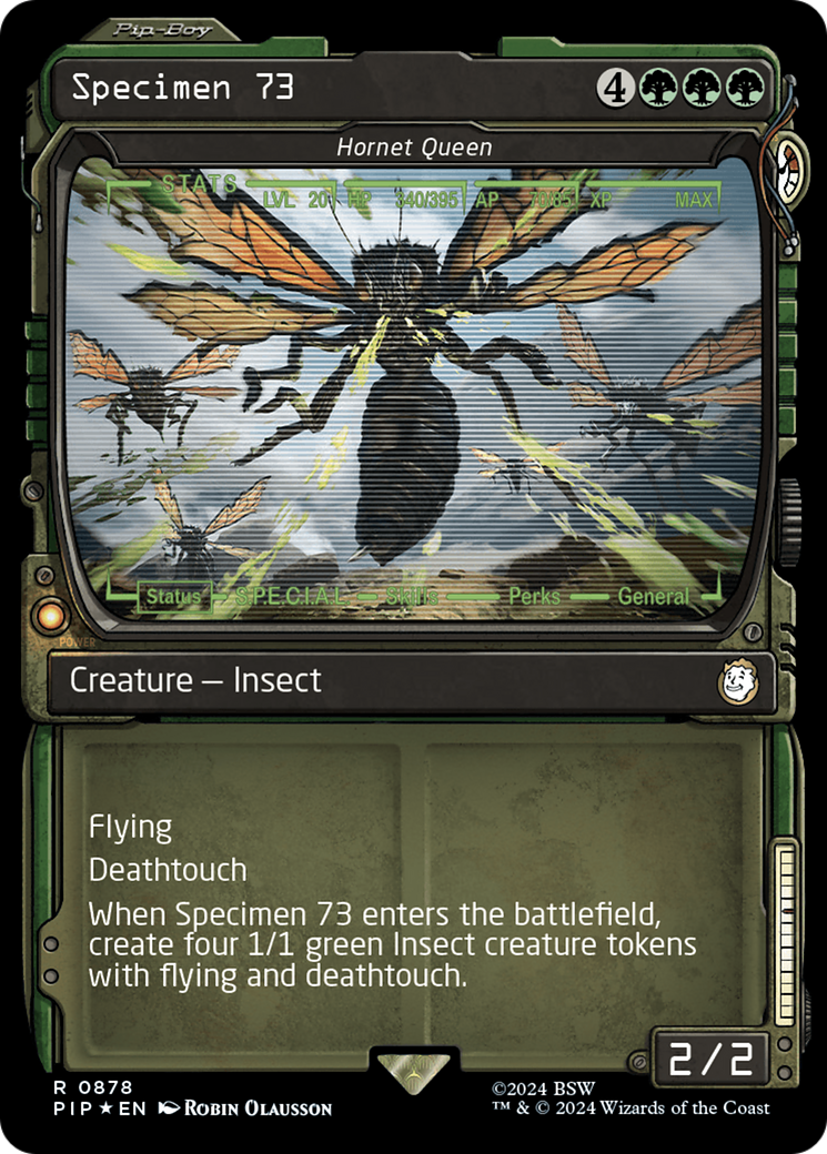 Specimen 73 - Hornet Queen (Showcase) (Surge Foil) [Fallout] | Tacoma Games