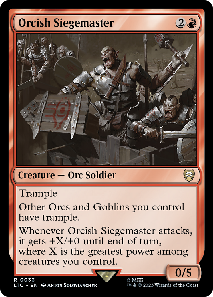 Orcish Siegemaster [The Lord of the Rings: Tales of Middle-Earth Commander] | Tacoma Games