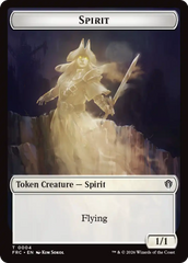 Goblin // Spirit Double-Sided Token [Reality Fracture Commander Tokens] | Tacoma Games