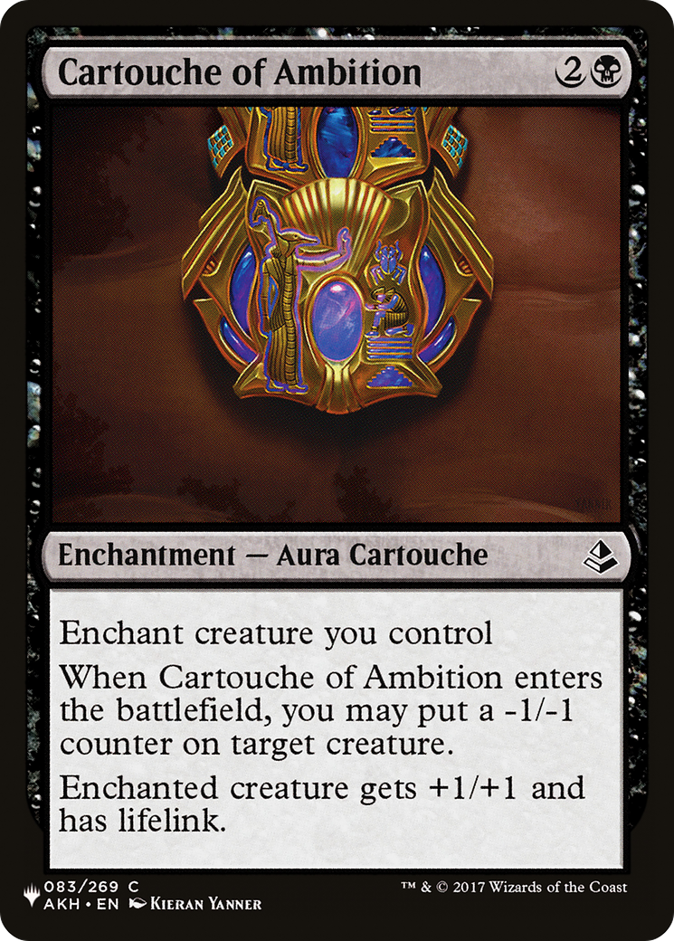 Cartouche of Ambition [The List Reprints] | Tacoma Games