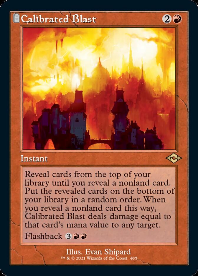 Calibrated Blast (Retro Foil Etched) [Modern Horizons 2] | Tacoma Games