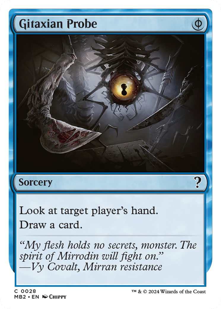 Gitaxian Probe (White Border) [Mystery Booster 2] | Tacoma Games