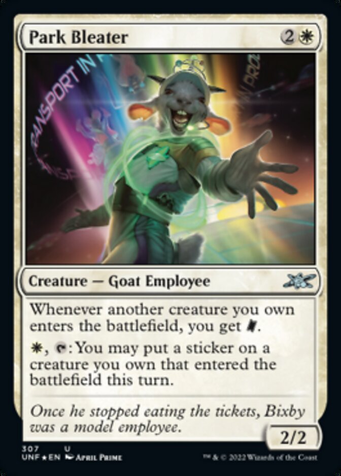 Park Bleater (Galaxy Foil) [Unfinity] | Tacoma Games