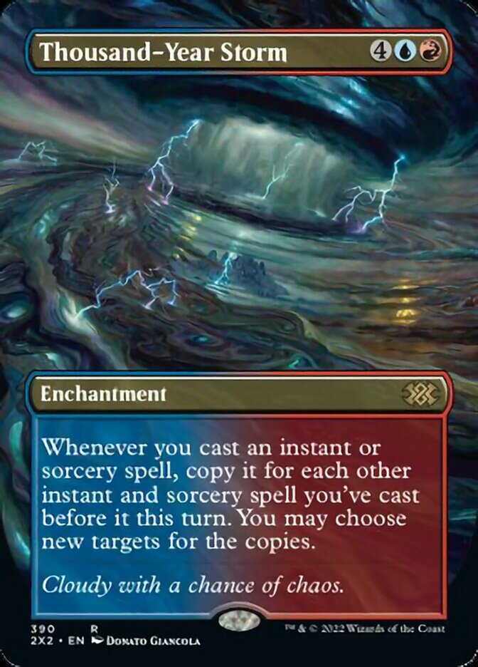 Thousand-Year Storm (Borderless Alternate Art) [Double Masters 2022] | Tacoma Games