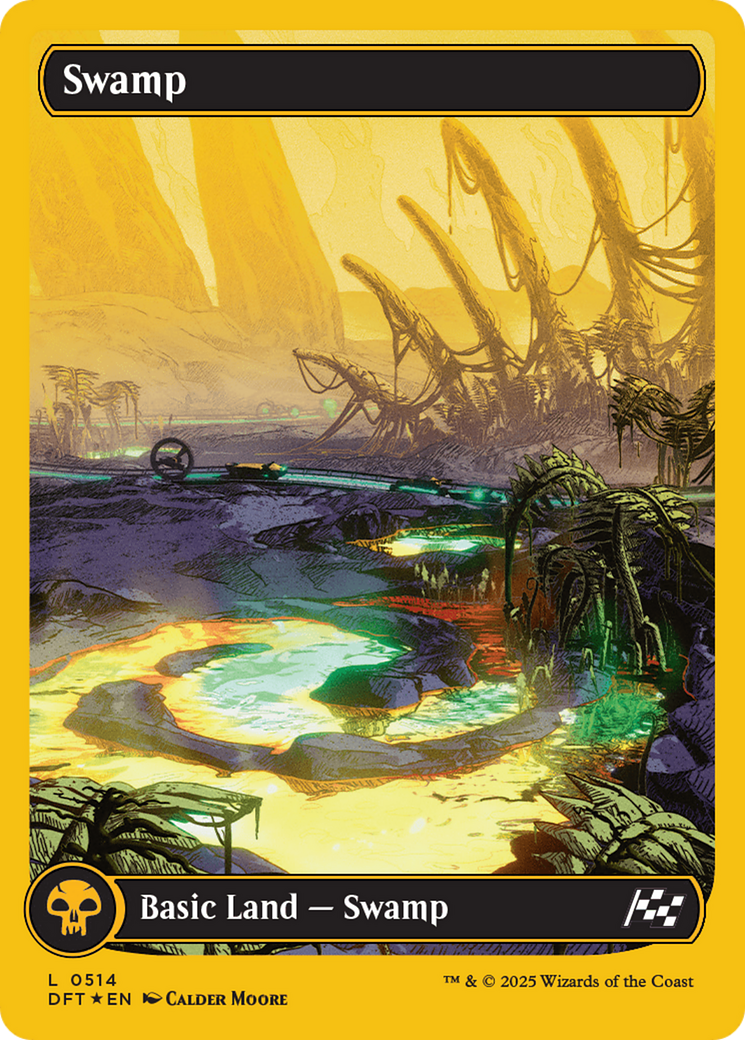 Swamp (0514) (First-Place Foil) [Aetherdrift] | Tacoma Games