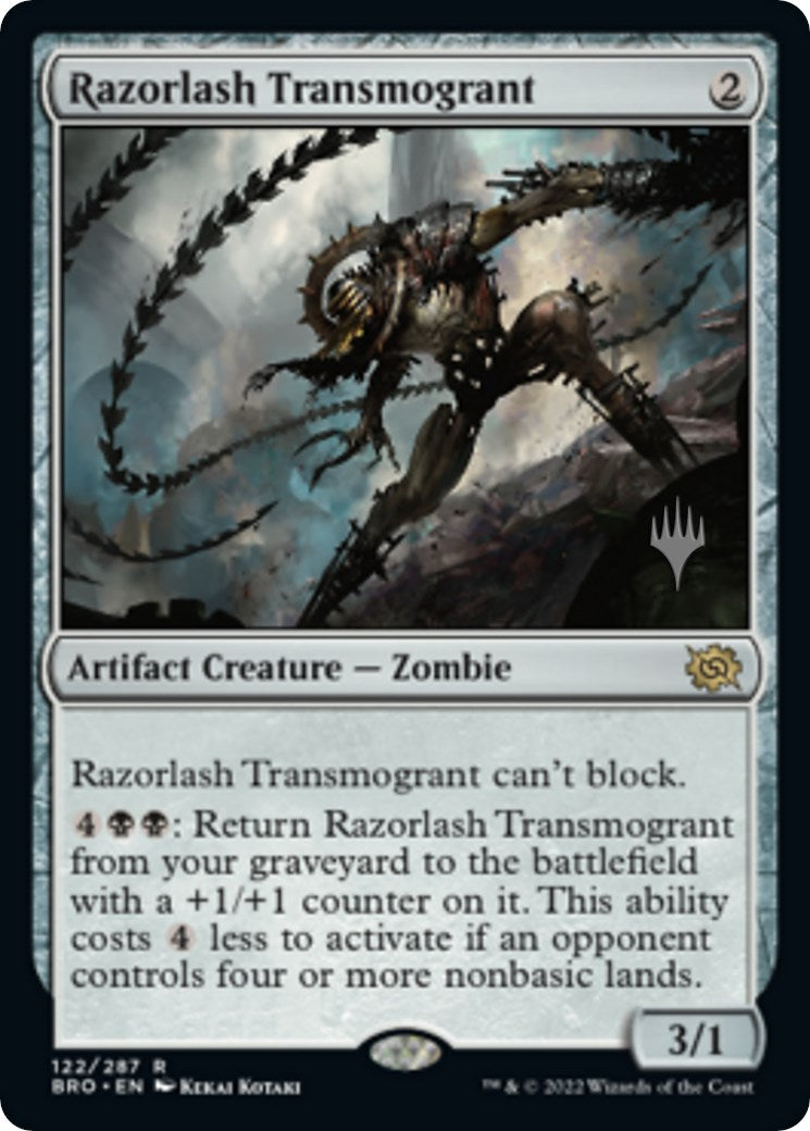 Razorlash Transmogrant (Promo Pack) [The Brothers' War Promos] | Tacoma Games