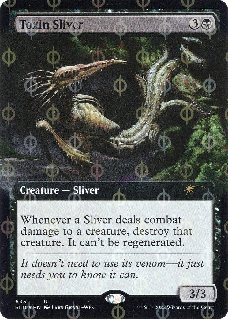 Toxin Sliver (Extended Art) (Step-and-Compleat Foil) [Secret Lair Drop Promos] | Tacoma Games