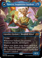 Tamiyo, Inquisitive Student // Tamiyo, Seasoned Scholar (Borderless) (Textured Foil) [Modern Horizons 3] | Tacoma Games