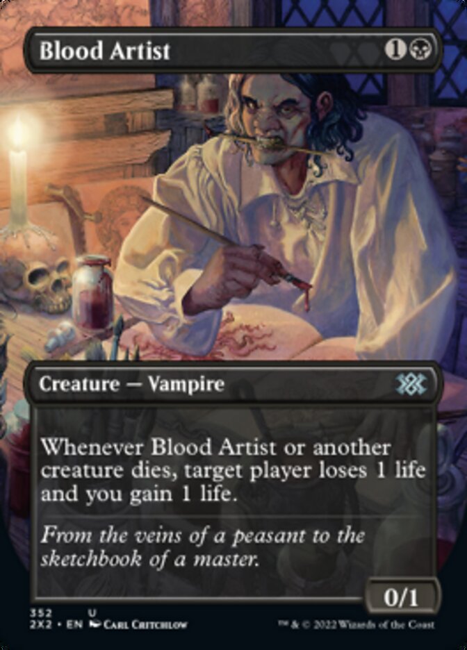 Blood Artist (Borderless Alternate Art) [Double Masters 2022] | Tacoma Games