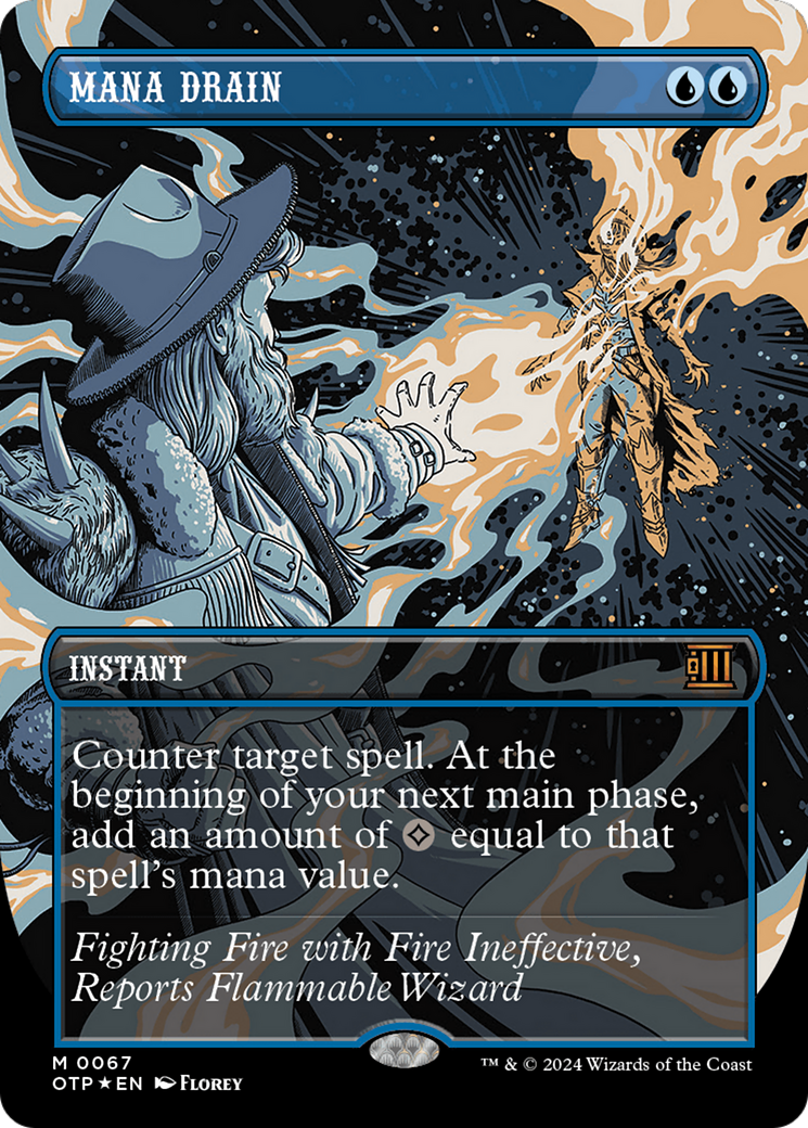 Mana Drain (Textured Foil) [Outlaws of Thunder Junction: Breaking News] | Tacoma Games